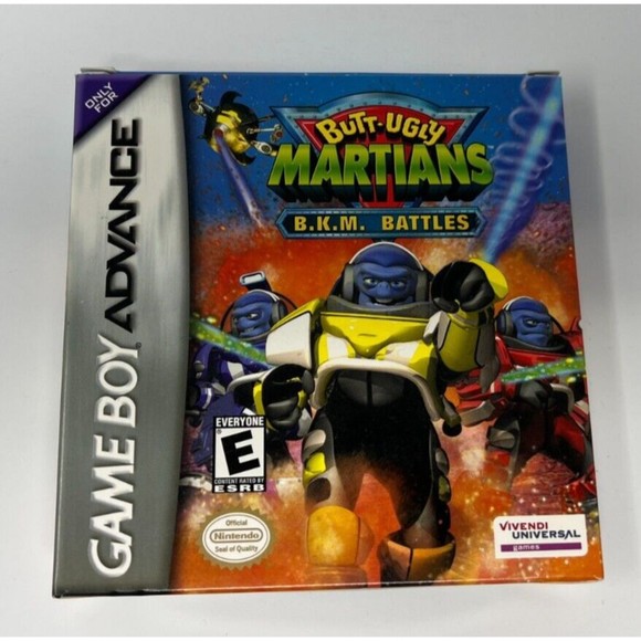Butt-Ugly Martians B.K.M. Battles (Nintendo Game Boy Advance, 2002) COMPLETE BOX - Picture 2 of 10